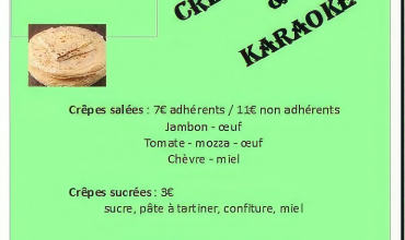 Soirée crêpes/Karaoké | Le Cercle