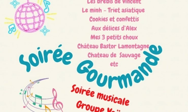 Soirée gourmande – Arts et gourmandises