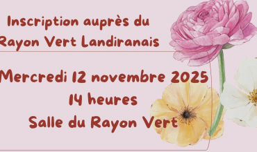 INSCRIPTION ART FLORAL | LE RAYON VERT