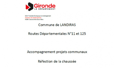 Travaux de la RD11 et RD125