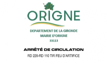 Arrêté de circulation – Tir feu d&rsquo;artifice