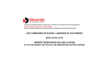Arrêtés de circulation du Département