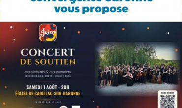 CONCERT DE SOUTIEN aux sinistrés & aux pompiers
