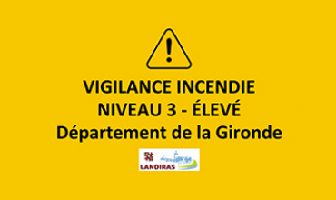 VIGILANCE INCENDIE NIVEAU 3 – ÉLEVÉ