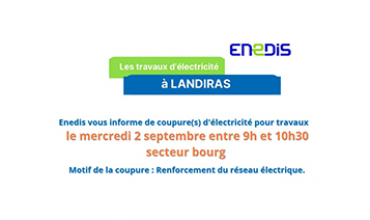 Coupure(s) d&rsquo;électricité 2 Septembre 2026