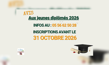 APPEL AUX JEUNES DIPLOMES 2026